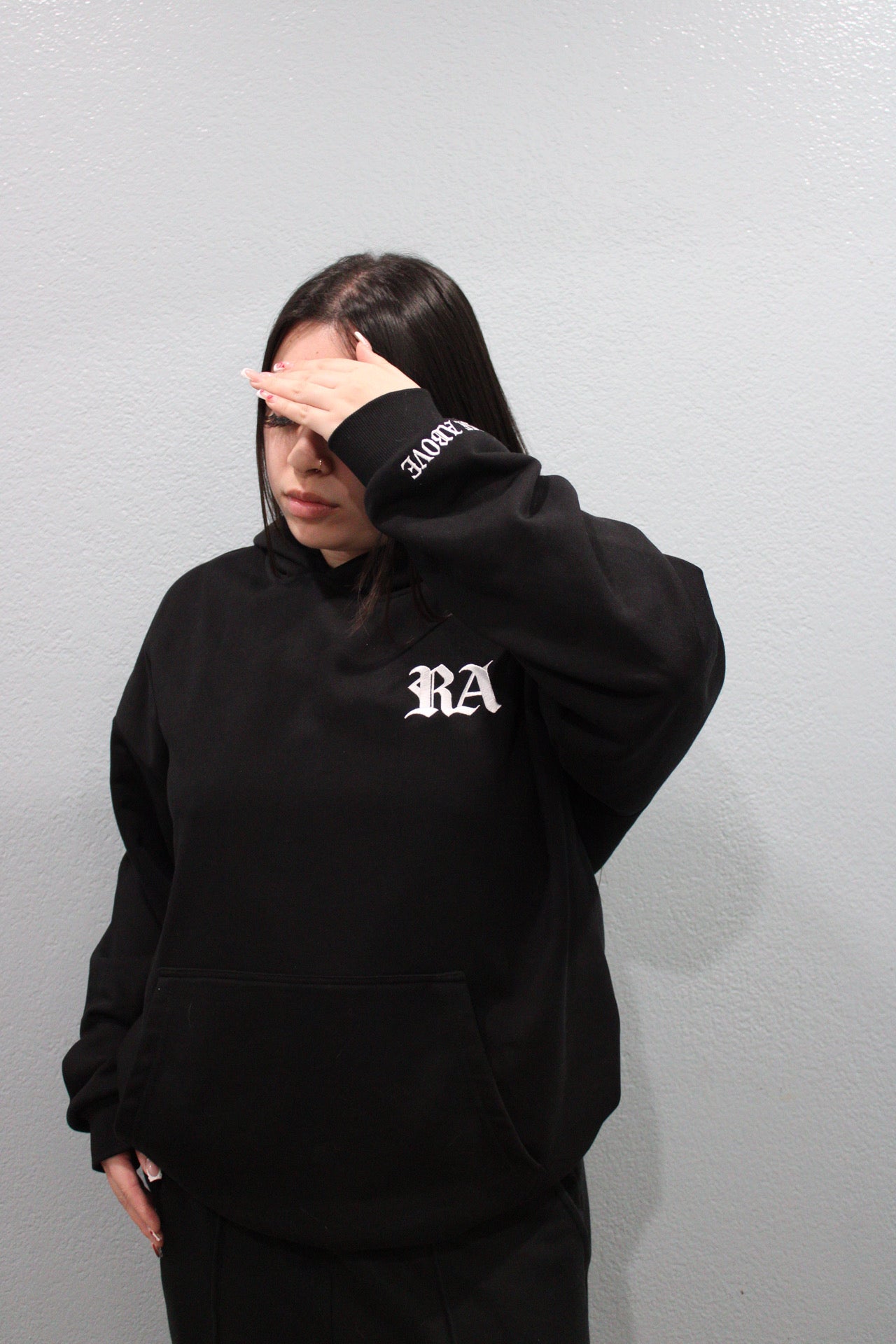 Rise Above Embroidered Hoodie