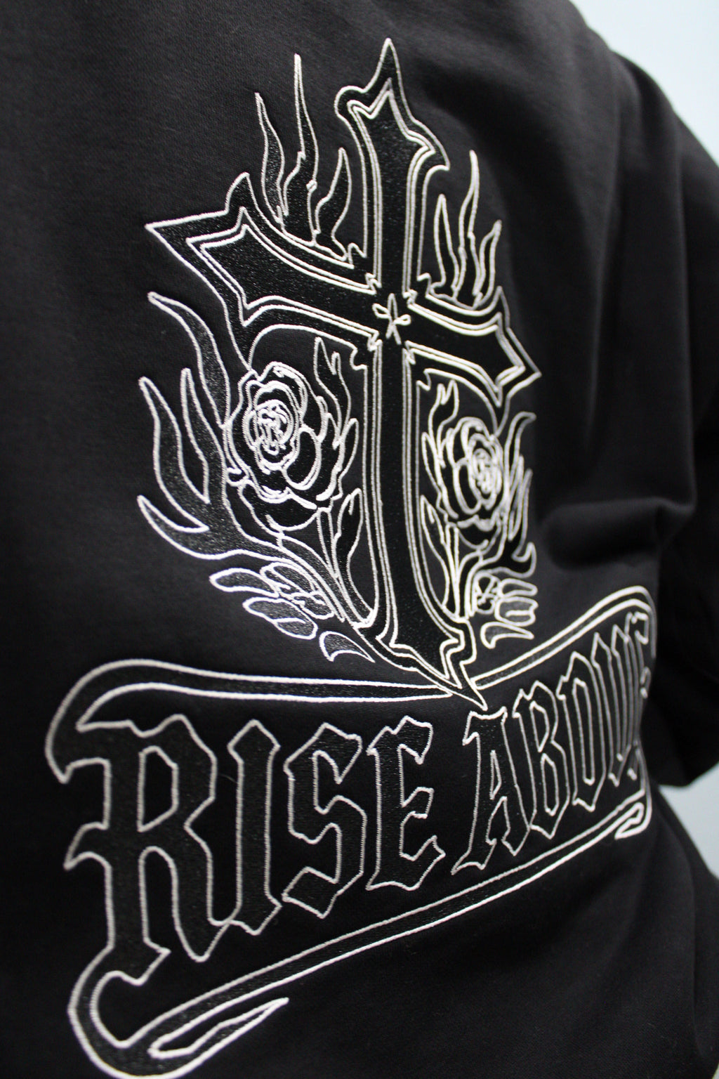Rise Above Embroidered Hoodie