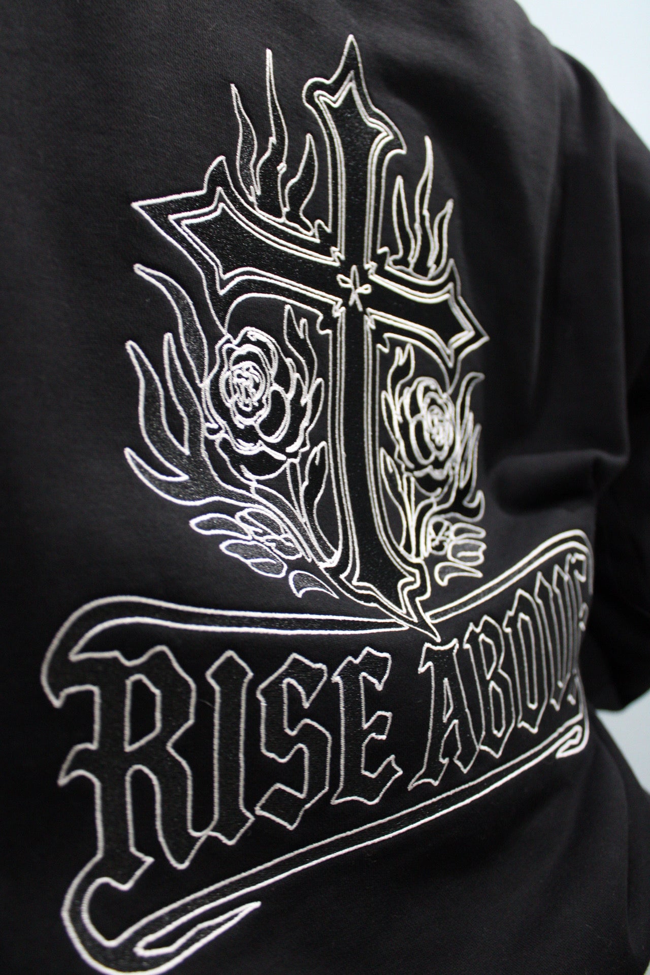 Rise Above Embroidered Hoodie
