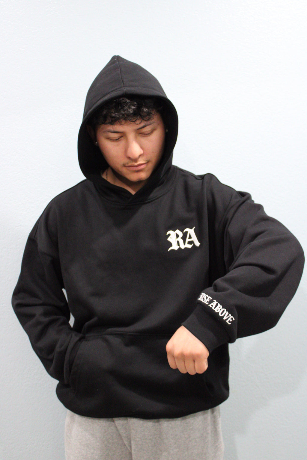 Rise Above Embroidered Hoodie