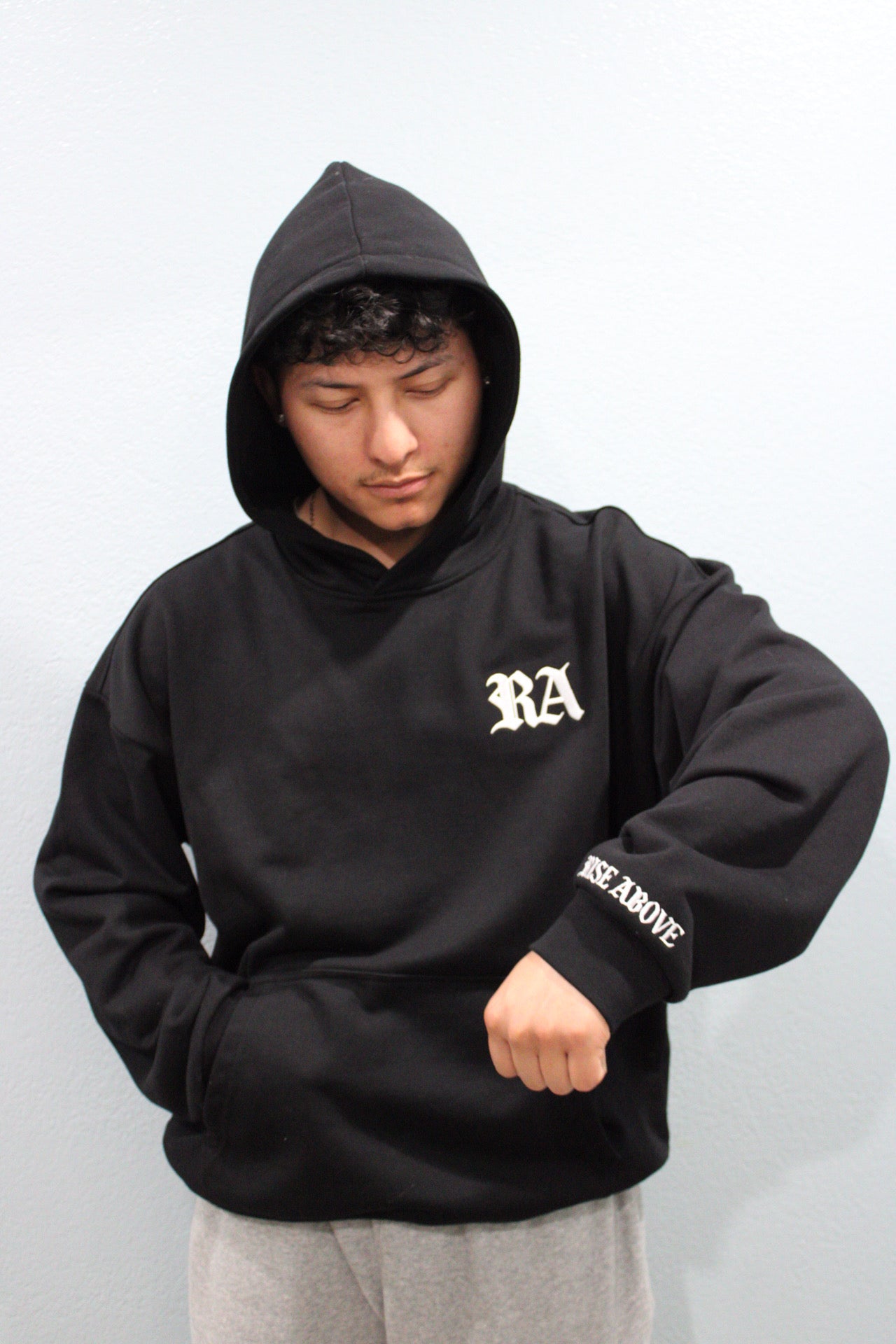 Rise Above Embroidered Hoodie