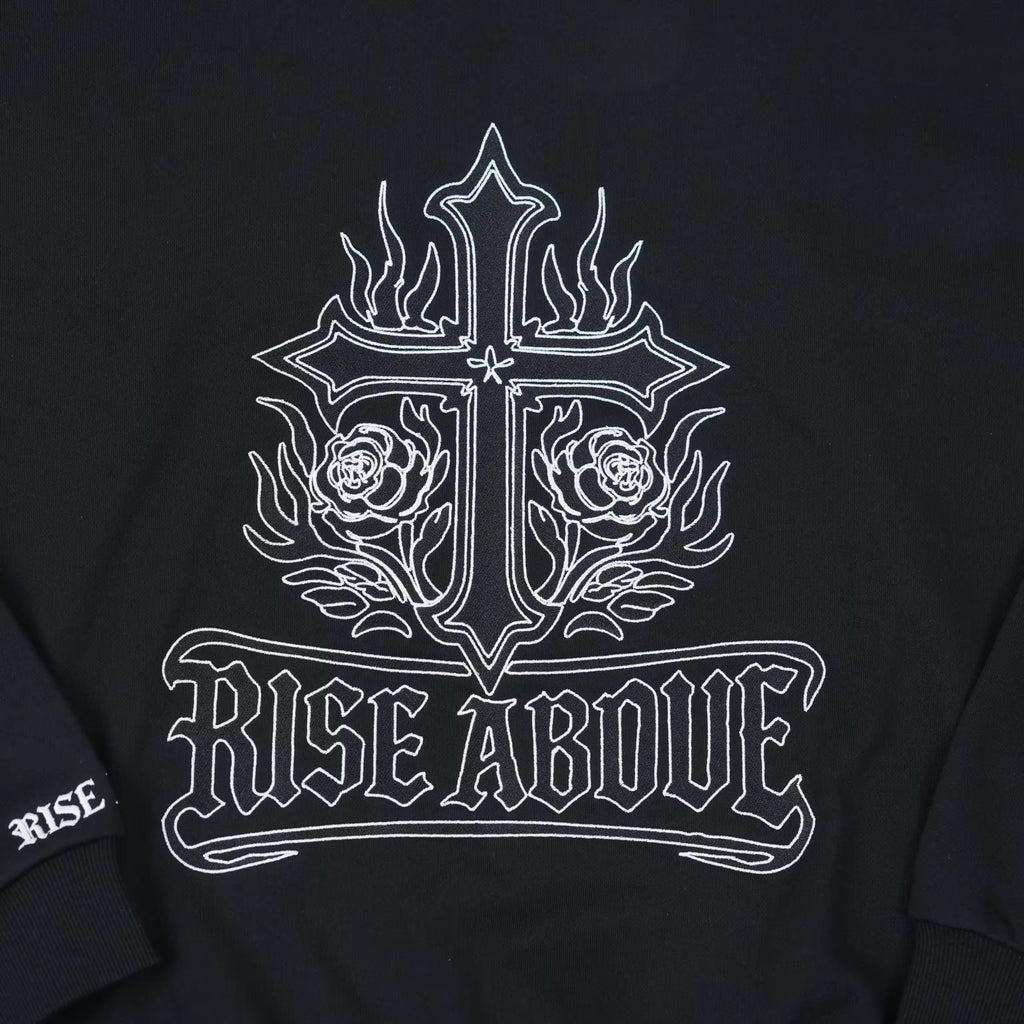 Rise Above Embroidered Hoodie